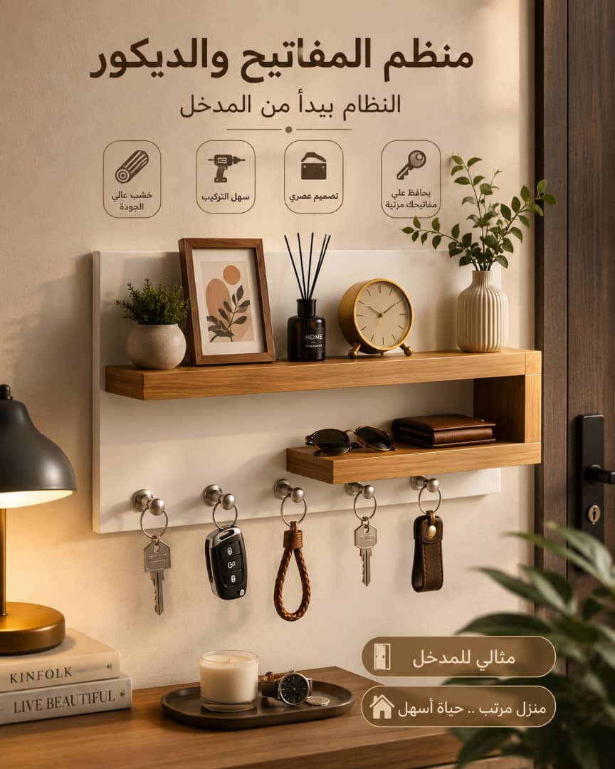 منظم المفاتيح والديكور العصري